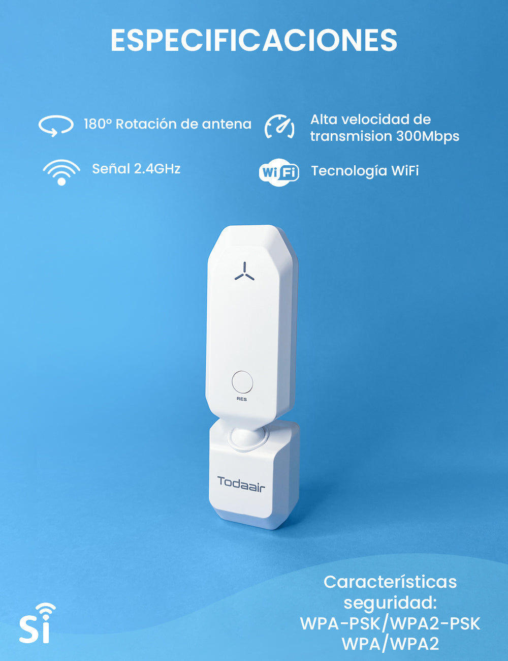 Repetidor Wifi Red 2.4Ghz